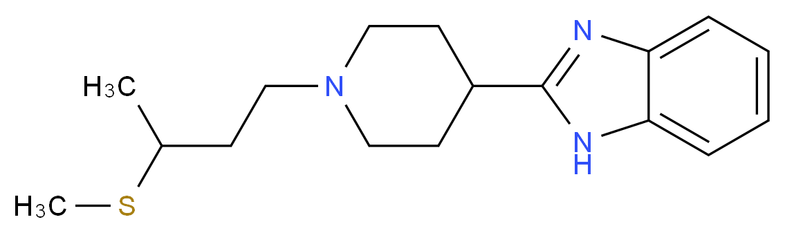 2-{1-[3-(methylthio)butyl]piperidin-4-yl}-1H-benzimidazole_Molecular_structure_CAS_)