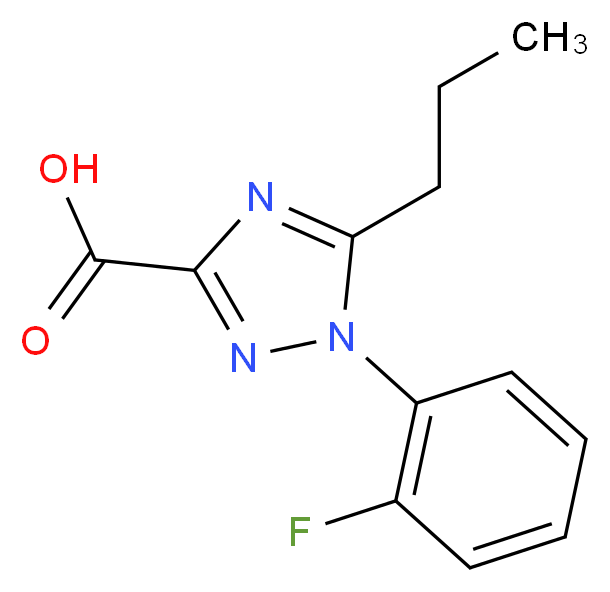 1-(2-fluorophenyl)-5-propyl-1H-1,2,4-triazole-3-carboxylic acid_Molecular_structure_CAS_)