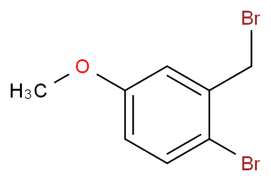 2-Bromo-5-methoxybenzyl bromide_Molecular_structure_CAS_19614-12-1)