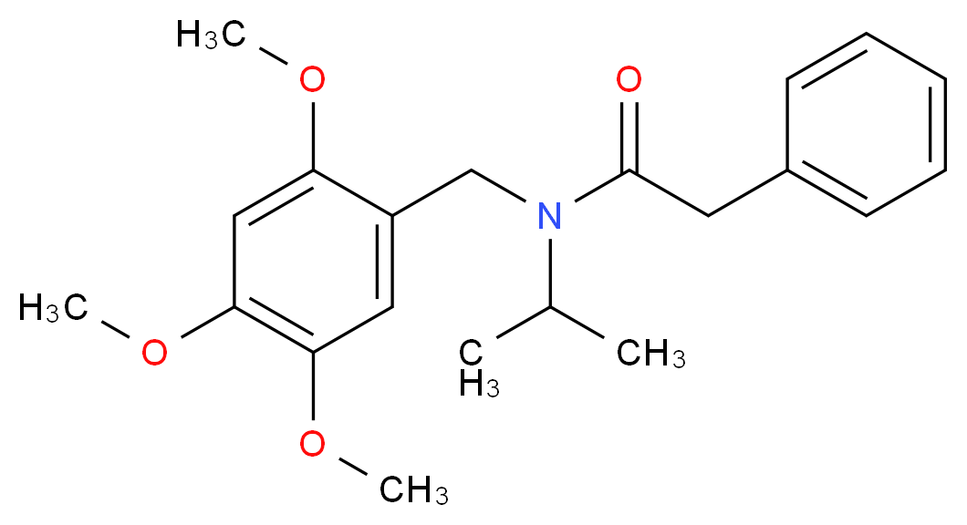 N-isopropyl-2-phenyl-N-(2,4,5-trimethoxybenzyl)acetamide_Molecular_structure_CAS_)