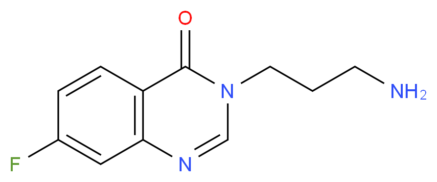 3-(3-aminopropyl)-7-fluoroquinazolin-4(3H)-one_Molecular_structure_CAS_)