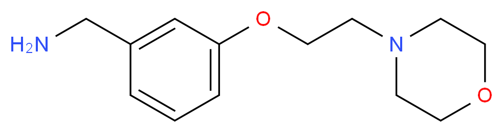 3-[2-(Morpholin-4-yl)ethoxy]benzylamine 95%_Molecular_structure_CAS_857284-08-3)