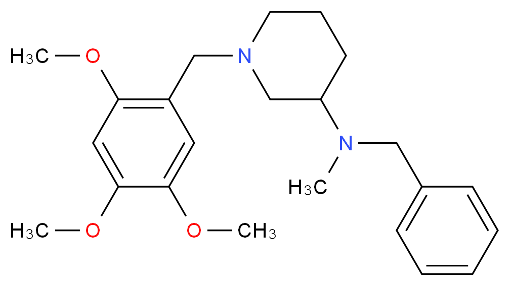 N-benzyl-N-methyl-1-(2,4,5-trimethoxybenzyl)-3-piperidinamine_Molecular_structure_CAS_)