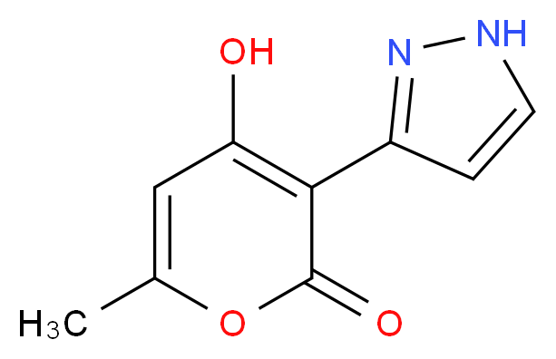 4-Hydroxy-6-methyl-3-(1H-pyrazol-3-yl)-2H-pyran-2-one_Molecular_structure_CAS_)