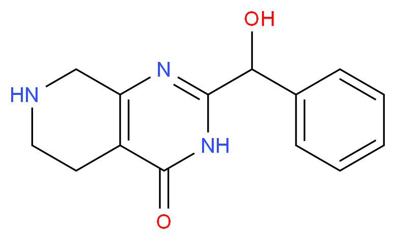 2-[hydroxy(phenyl)methyl]-5,6,7,8-tetrahydropyrido[3,4-d]pyrimidin-4(3H)-one_Molecular_structure_CAS_)
