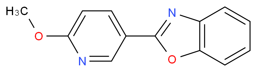 2-(6-methoxypyridin-3-yl)-1,3-benzoxazole_Molecular_structure_CAS_)