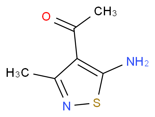 1-(5-amino-3-methylisothiazol-4-yl)ethanone_Molecular_structure_CAS_)