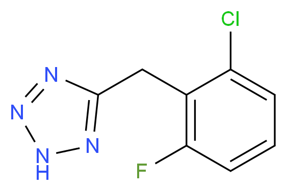 5-(2-Chloro-6-fluorobenzyl)-2H-tetrazole_Molecular_structure_CAS_874607-03-1)