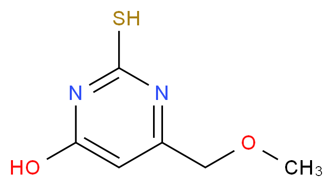 4-Hydroxy-2-mercapto-6-(methoxymethyl)pyrimidine_Molecular_structure_CAS_)