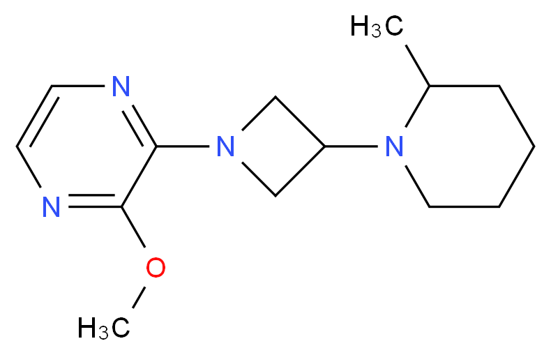 2-methoxy-3-[3-(2-methyl-1-piperidinyl)-1-azetidinyl]pyrazine_Molecular_structure_CAS_)
