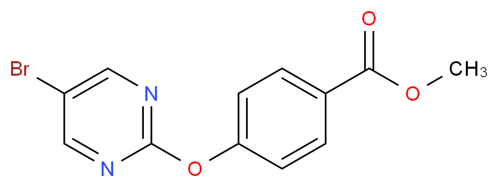 Methyl 4-(5-bromopyrimidin-2-yloxy)benzoate_Molecular_structure_CAS_926304-76-9)