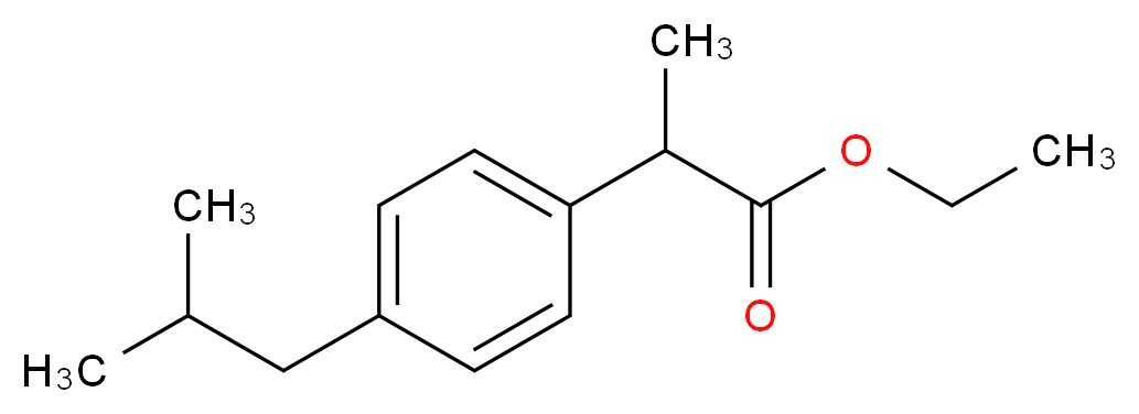 Ethyl 2-(4-isobutylphenyl)propanoate 98%_Molecular_structure_CAS_41283-72-1)