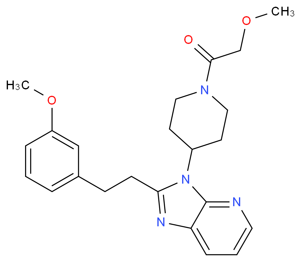 3-[1-(methoxyacetyl)-4-piperidinyl]-2-[2-(3-methoxyphenyl)ethyl]-3H-imidazo[4,5-b]pyridine_Molecular_structure_CAS_)