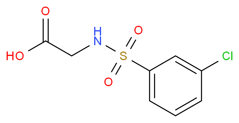 N-(3-Chlorophenylsulfonyl)glycine_Molecular_structure_CAS_565198-64-3)