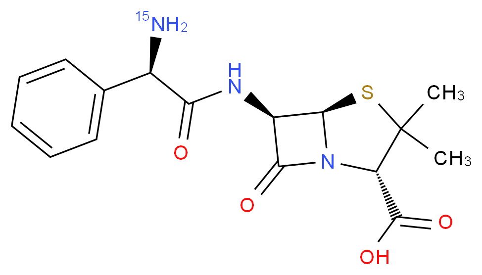 Ampicillin-(amine-15N)_Molecular_structure_CAS_1217467-27-0)