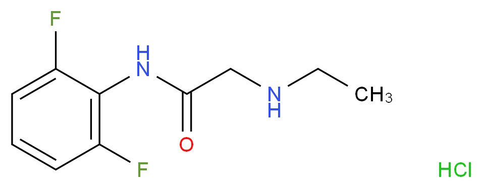 N-(2,6-difluorophenyl)-2-(ethylamino)acetamide hydrochloride_Molecular_structure_CAS_)