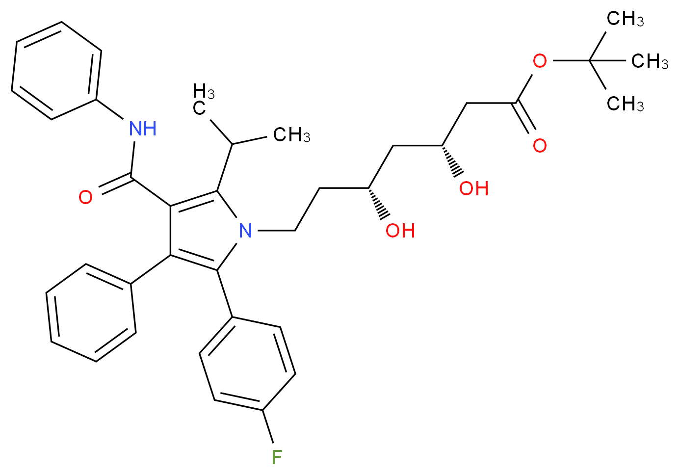 Atorvastatin tert-Butyl Ester_Molecular_structure_CAS_134395-00-9)