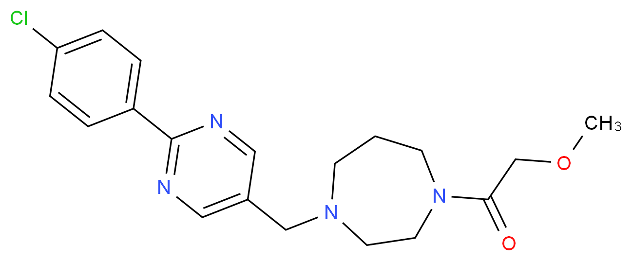 1-{[2-(4-chlorophenyl)pyrimidin-5-yl]methyl}-4-(methoxyacetyl)-1,4-diazepane_Molecular_structure_CAS_)