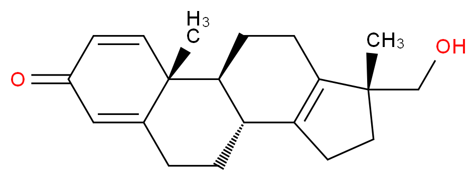 17α-Hydroxymethyl-17β-methyl-18-norandrosta-1,4,13-trien-3-one_Molecular_structure_CAS_1203575-20-5)