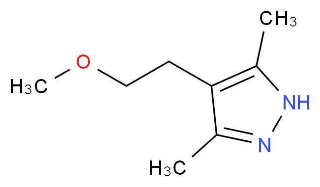 3,5-Dimethyl-4-(2-methoxyethyl)-1H-pyrazole_Molecular_structure_CAS_)