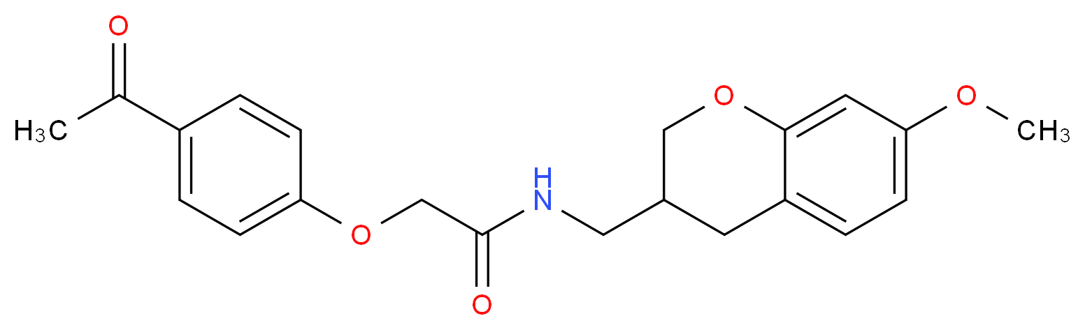 2-(4-acetylphenoxy)-N-[(7-methoxy-3,4-dihydro-2H-chromen-3-yl)methyl]acetamide_Molecular_structure_CAS_)