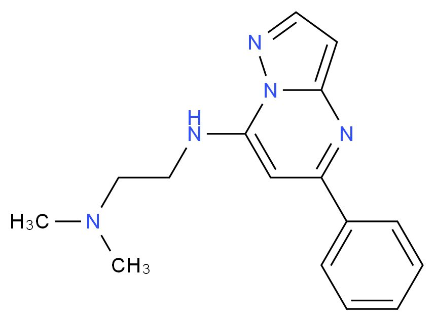 N,N-dimethyl-N'-(5-phenylpyrazolo[1,5-a]pyrimidin-7-yl)-1,2-ethanediamine_Molecular_structure_CAS_)
