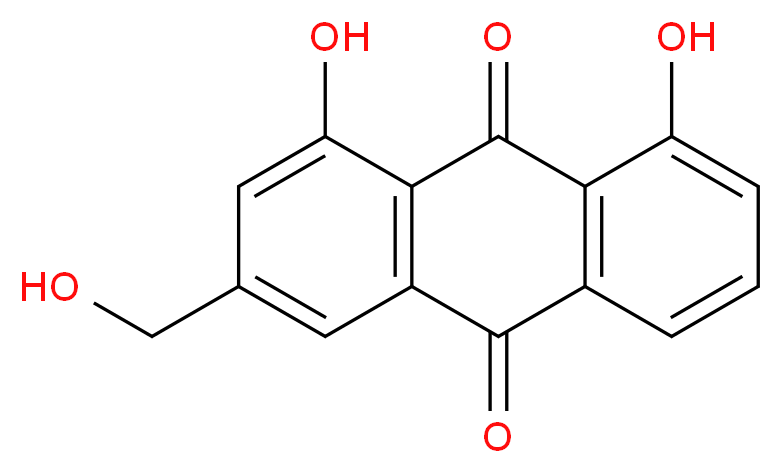 Aloe emodin_Molecular_structure_CAS_481-72-1)