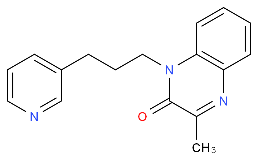 3-methyl-1-(3-pyridin-3-ylpropyl)quinoxalin-2(1H)-one_Molecular_structure_CAS_)