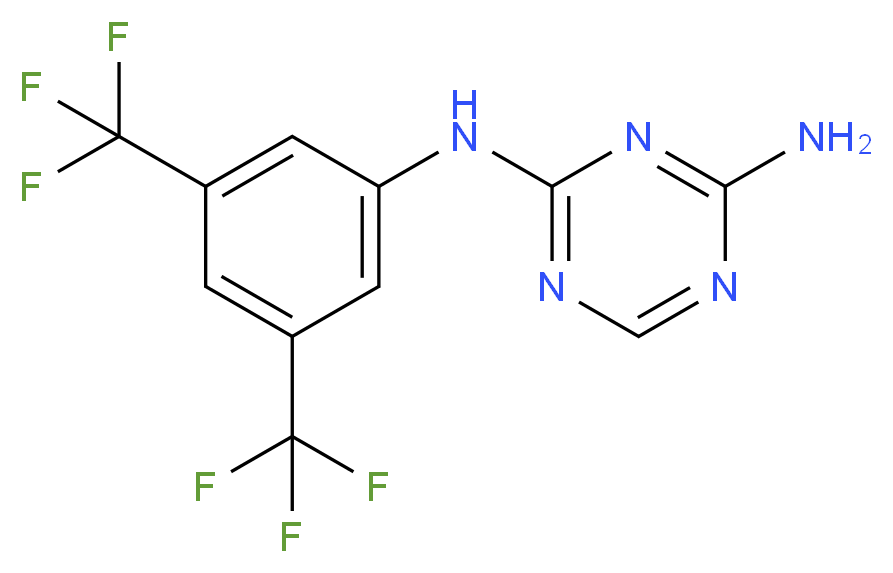 2-Amino-4-[3,5-bis(trifluoromethyl)phenyl]amino-1,3,5-triazine 97%_Molecular_structure_CAS_66088-50-4)