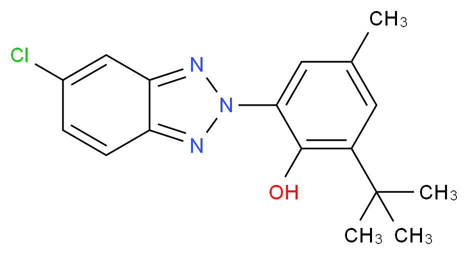 2-(tert-Butyl)-6-(5-chloro-2H-benzo[d][1,2,3]triazol-2-yl)-4-methylphenol_Molecular_structure_CAS_3896-11-5)