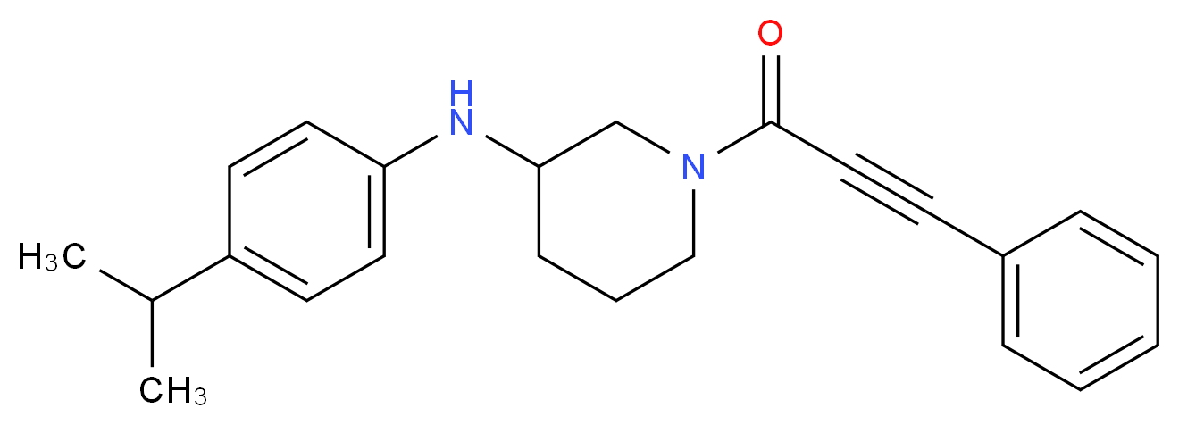 N-(4-isopropylphenyl)-1-(3-phenyl-2-propynoyl)-3-piperidinamine_Molecular_structure_CAS_)