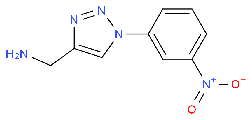 1-[1-(3-NITROPHENYL)-1H-1,2,3-TRIAZOL-4-YL]METHANAMINE_Molecular_structure_CAS_)