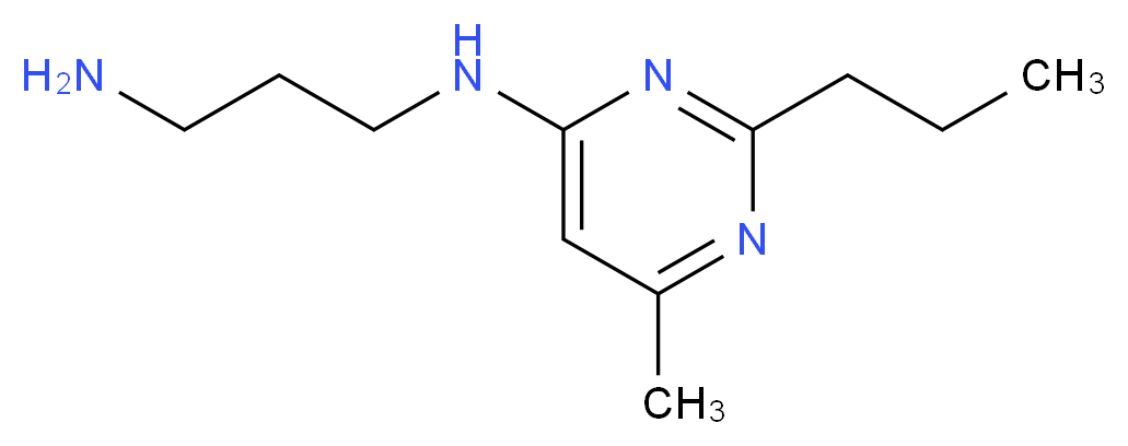 (3-aminopropyl)(6-methyl-2-propyl-4-pyrimidinyl)amine_Molecular_structure_CAS_915882-06-3)