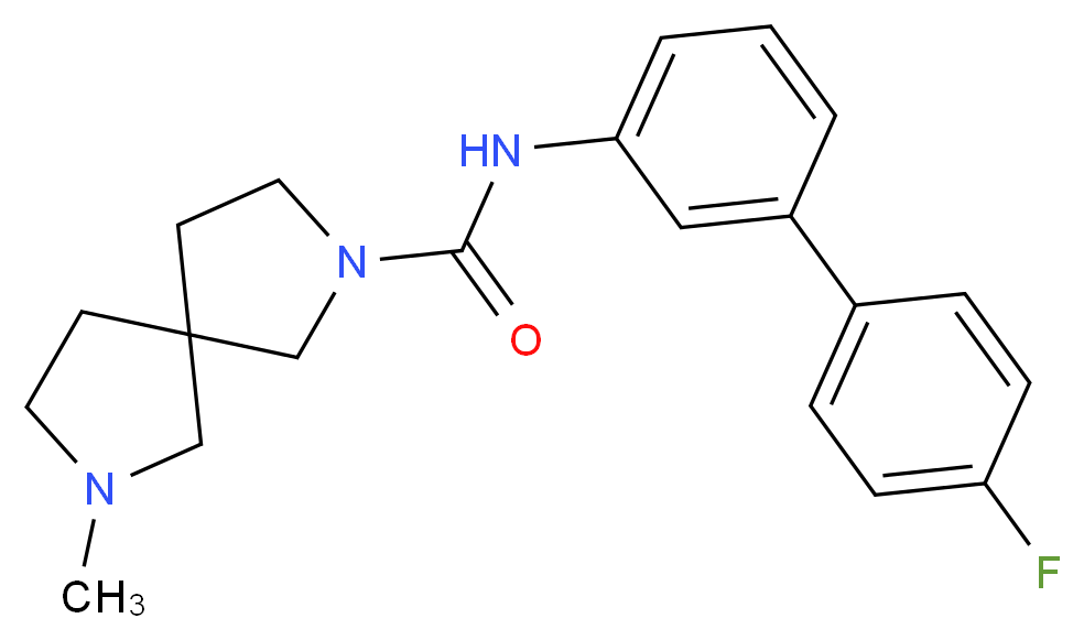 N-(4'-fluorobiphenyl-3-yl)-7-methyl-2,7-diazaspiro[4.4]nonane-2-carboxamide_Molecular_structure_CAS_)