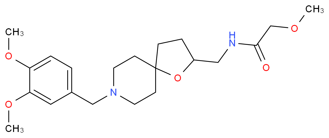 N-{[8-(3,4-dimethoxybenzyl)-1-oxa-8-azaspiro[4.5]dec-2-yl]methyl}-2-methoxyacetamide_Molecular_structure_CAS_)