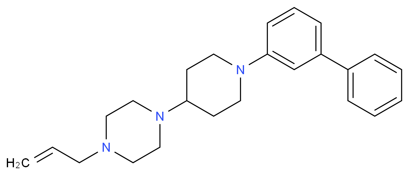 1-allyl-4-[1-(3-biphenylyl)-4-piperidinyl]piperazine_Molecular_structure_CAS_)