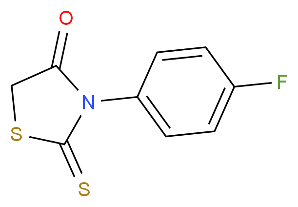 3-(4-fluorophenyl)-2-thioxo-1,3-thiazolidin-4-one_Molecular_structure_CAS_387-27-9)