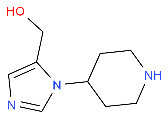 (1-(piperidin-4-yl)-1H-imidazol-5-yl)methanol_Molecular_structure_CAS_1060814-34-7)