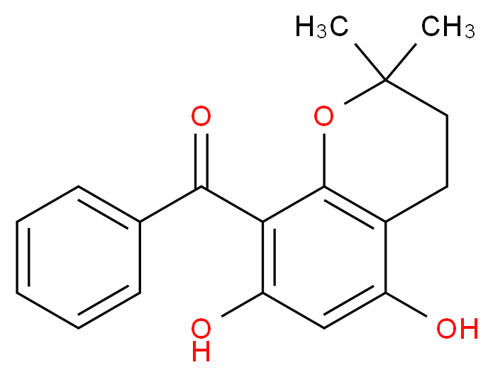 8-Benzoyl-5,7-dihydroxy-2,2-dimethylchromane_Molecular_structure_CAS_63565-07-1)