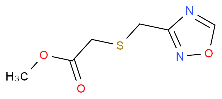 methyl 2-[(1,2,4-oxadiazol-3-ylmethyl)thio]acetate_Molecular_structure_CAS_)