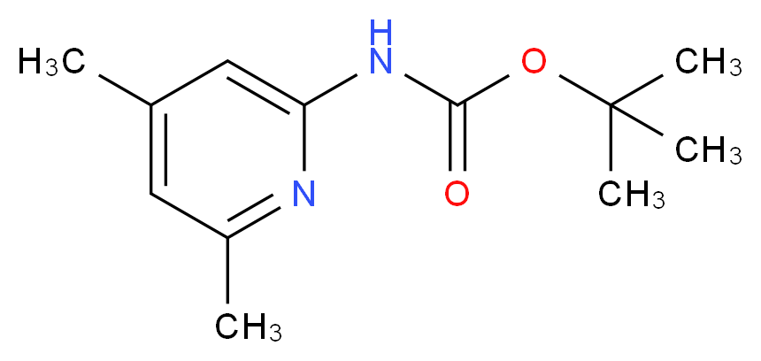 2-(Boc-amino)-4,6-dimethylpyridine_Molecular_structure_CAS_848472-36-6)