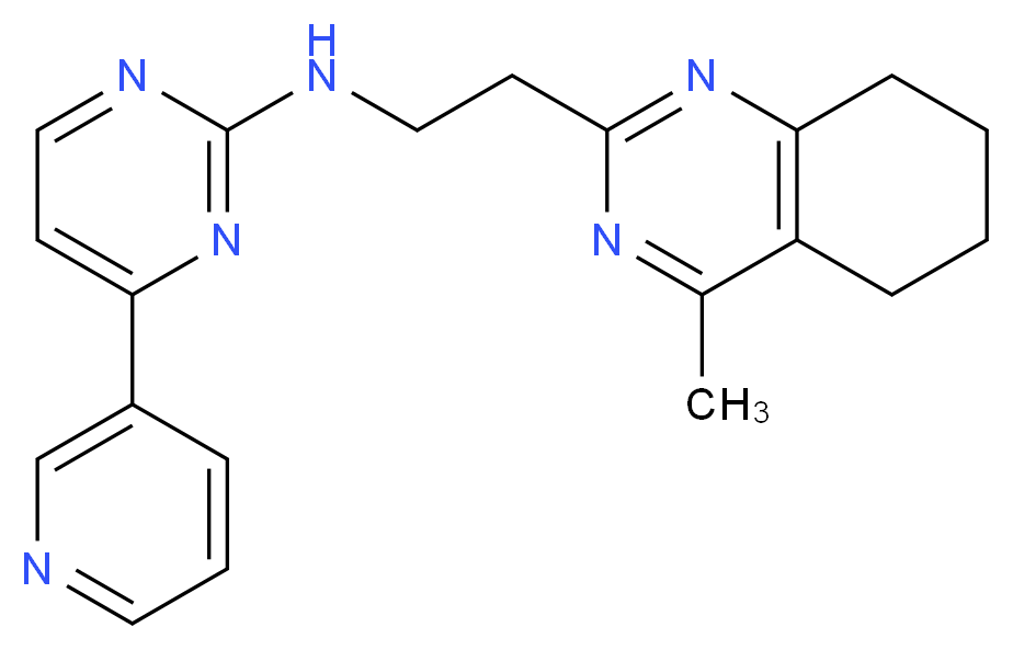 N-[2-(4-methyl-5,6,7,8-tetrahydro-2-quinazolinyl)ethyl]-4-(3-pyridinyl)-2-pyrimidinamine_Molecular_structure_CAS_)