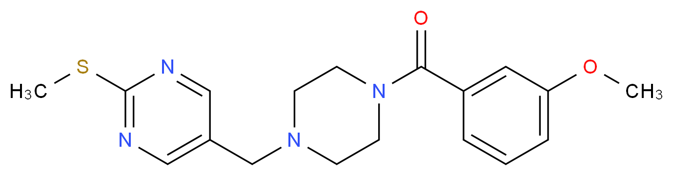 5-{[4-(3-methoxybenzoyl)-1-piperazinyl]methyl}-2-(methylthio)pyrimidine_Molecular_structure_CAS_)