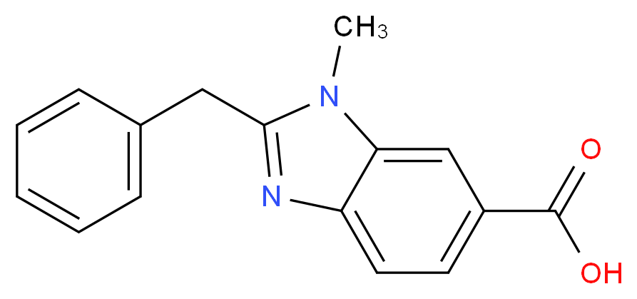 2-Benzyl-1-methyl-1H-benzimidazole-6-carboxylic acid_Molecular_structure_CAS_)