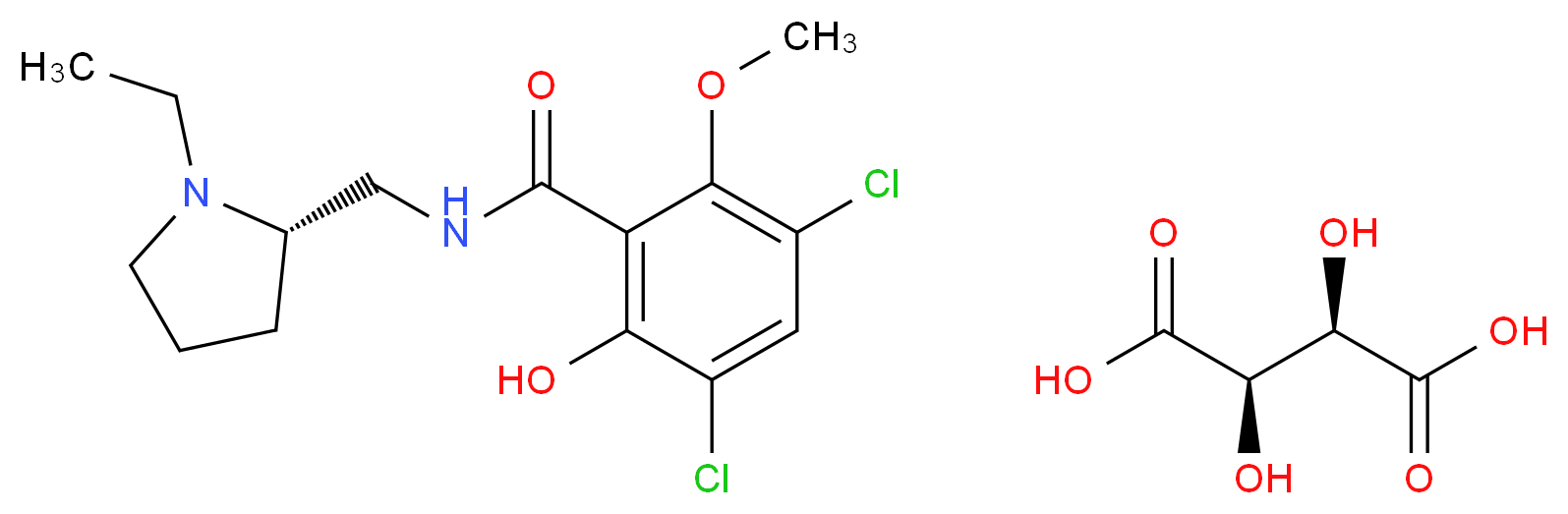 S(-)-Raclopride (+)-tartrate salt_Molecular_structure_CAS_98185-20-7)