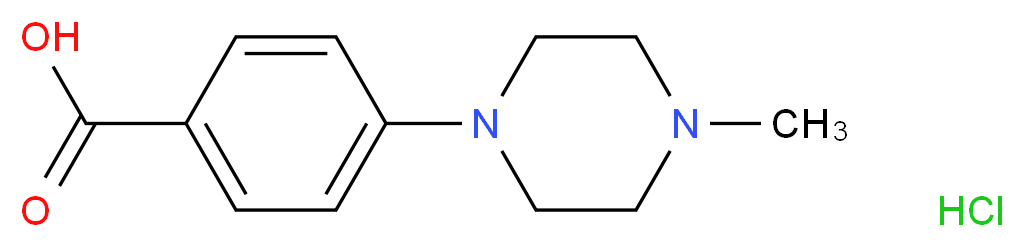 4-(4-methyl-1-piperazinyl)benzoic acid hydrochloride_Molecular_structure_CAS_)