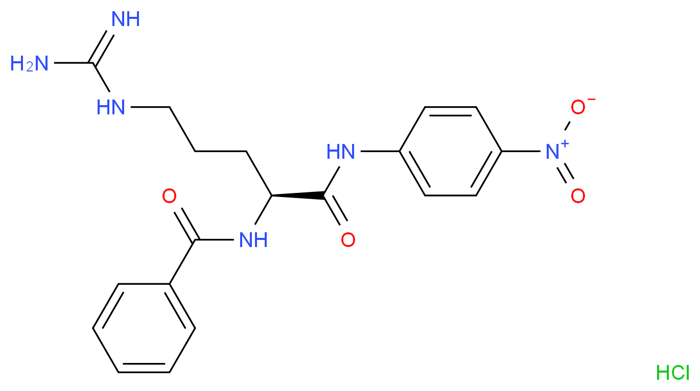 Nα-Benzoyl-L-arginine 4-nitroanilide hydrochloride_Molecular_structure_CAS_21653-40-7)