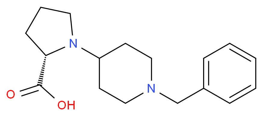 (S)-1-(1-BENZYLPIPERIDIN-4-YL)-PYRROLIDINE-2-CARBOXYLIC ACID_Molecular_structure_CAS_669713-67-1)