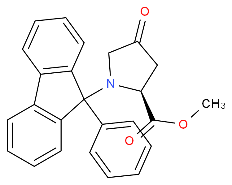 (2S)-4-Oxo-1-(9-phenylfluorenyl)-proline Methyl Ester_Molecular_structure_CAS_160882-76-8)