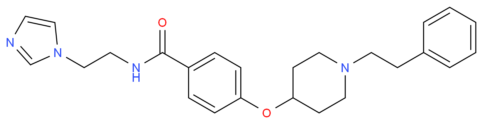 N-[2-(1H-imidazol-1-yl)ethyl]-4-{[1-(2-phenylethyl)-4-piperidinyl]oxy}benzamide_Molecular_structure_CAS_)